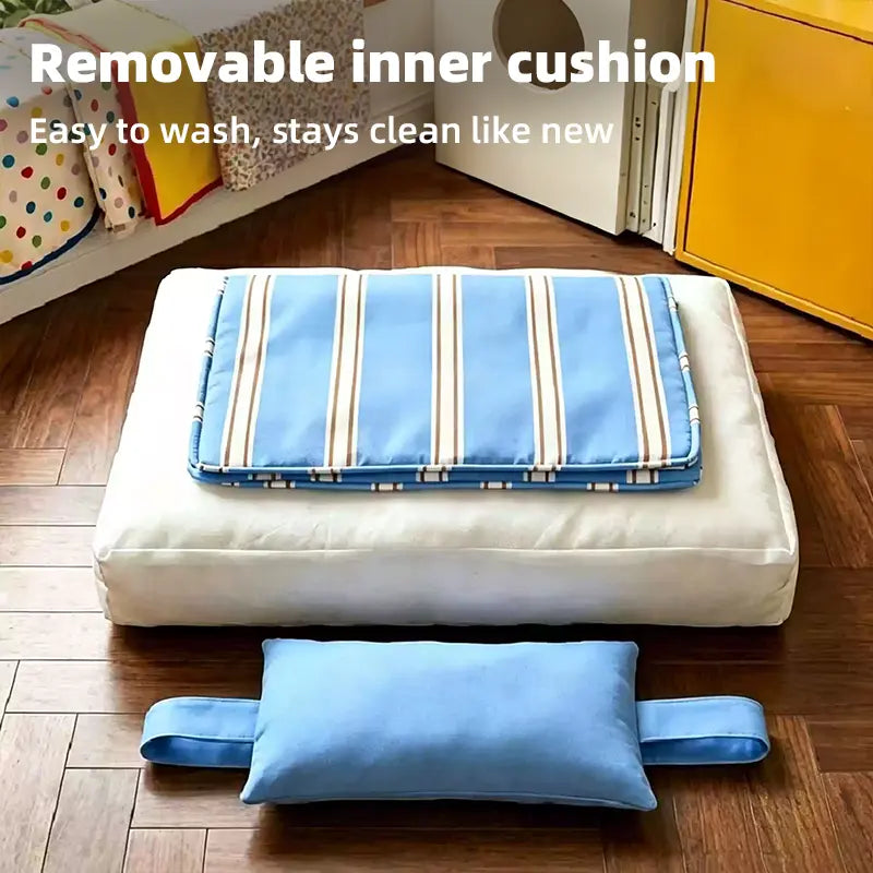 Washable Cooling Pet Mat with Removable Cushion feature detail 1