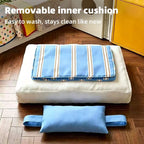 Washable Cooling Pet Mat with Removable Cushion feature detail 1