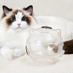 Transparent Cat Grooming Muzzle Helmet feature detail 3