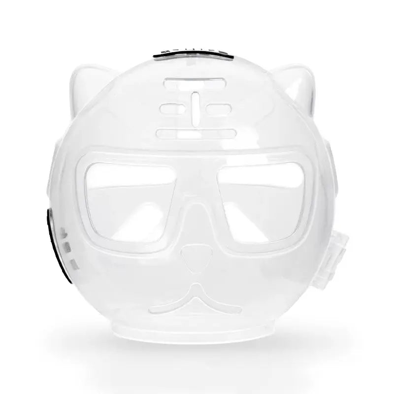 Transparent Cat Grooming Muzzle Helmet variant