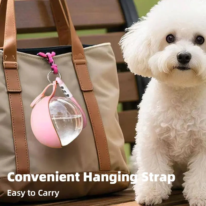 Collapsible Travel Pet Water Bowl with Strap feature detail 2