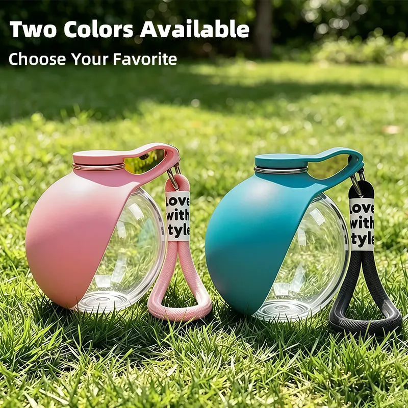 Collapsible Travel Pet Water Bowl with Strap feature detail 3