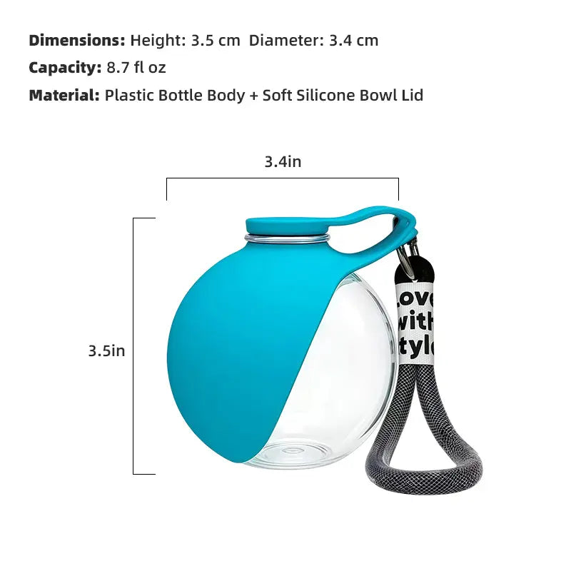 Collapsible Travel Pet Water Bowl with Strap feature detail 9