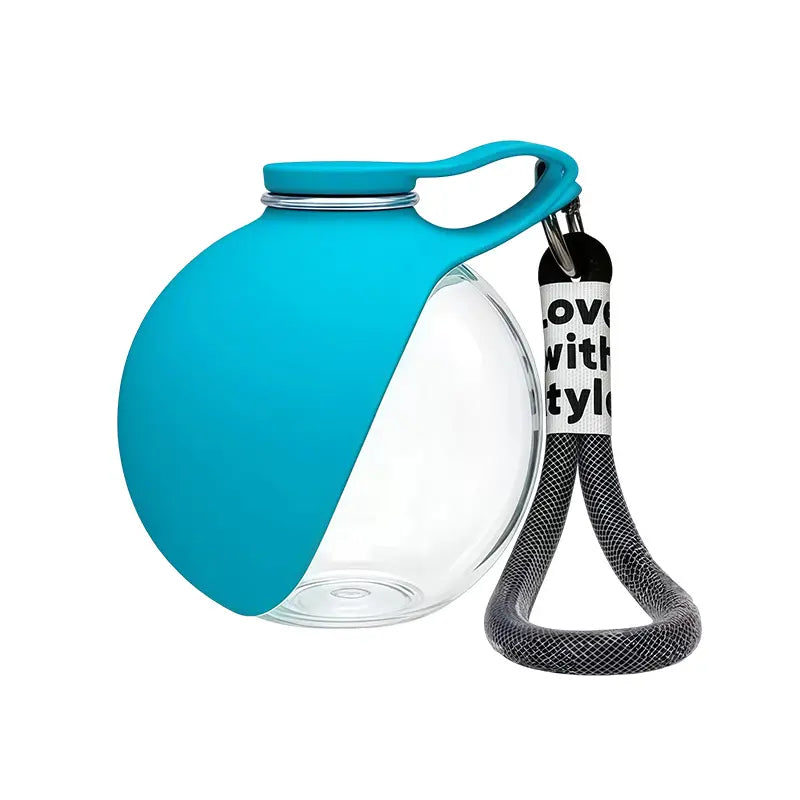 Collapsible Travel Pet Water Bowl with Strap variant