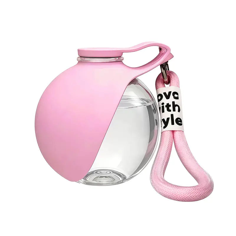 Collapsible Travel Pet Water Bowl with Strap variant