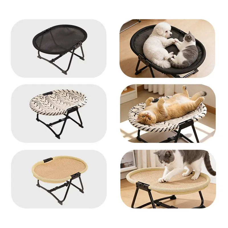 Foldable Elevated Cat Hammock Bed feature detail 6