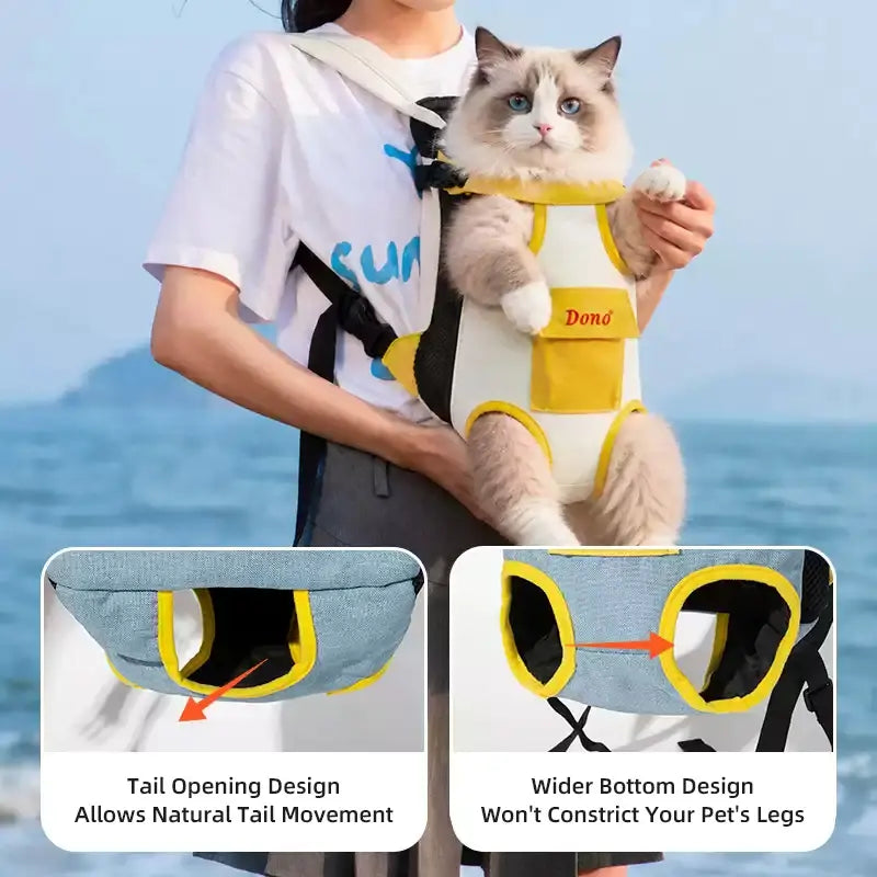 Adjustable Front Pet Carrier Vest feature detail 3