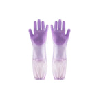 Extra-Long Silicone Pet Bathing Gloves variant