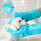 Silicone Pet Bathing Gloves Set product view
