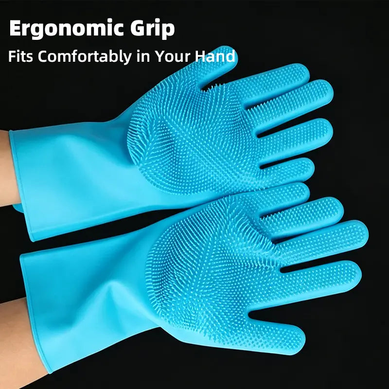 Silicone Pet Bathing Gloves Set feature detail 3