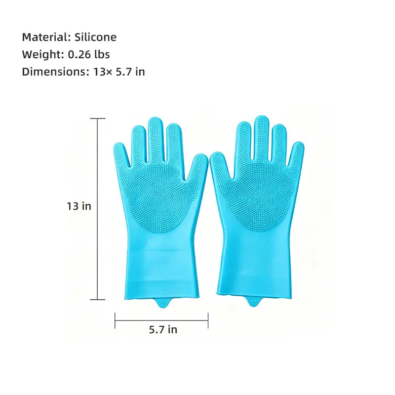 Silicone Pet Bathing Gloves Set feature detail 5