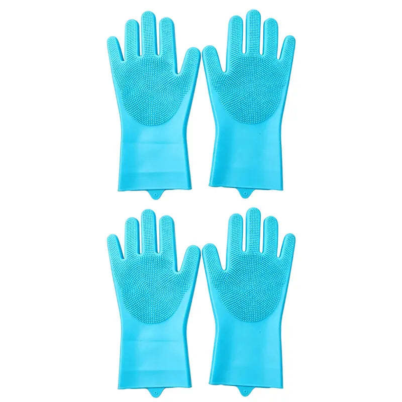 Silicone Pet Bathing Gloves Set variant