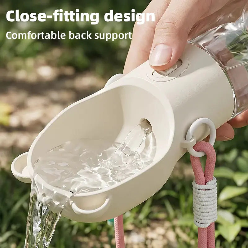 Portable Dog Water Bottle & Food Container feature detail 1