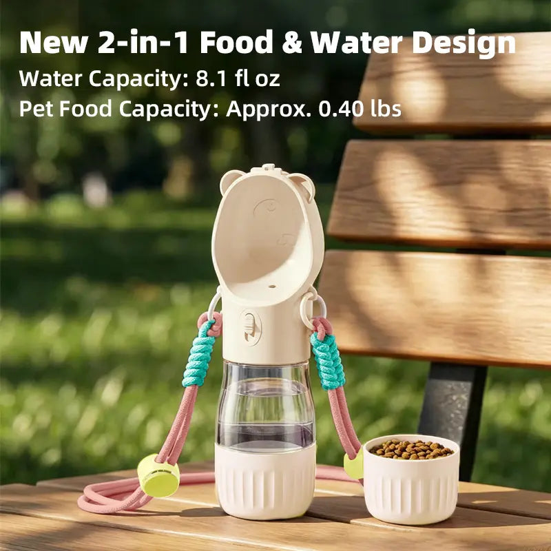 Portable Dog Water Bottle & Food Container feature detail 5