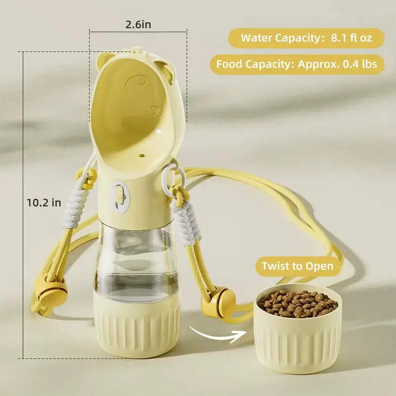 Portable Dog Water Bottle & Food Container variant