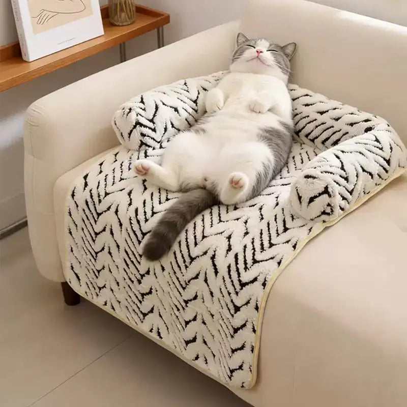 Washable Sofa Protector Pet Mat with Bolster product view