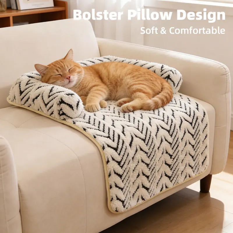 Washable Sofa Protector Pet Mat with Bolster feature detail 2