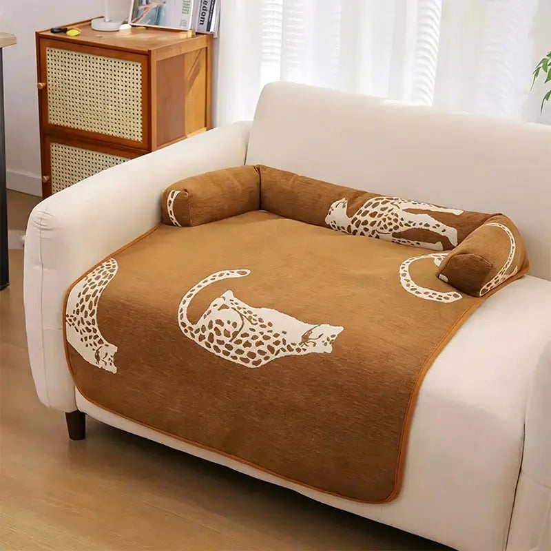 Washable Sofa Protector Pet Mat with Bolster feature detail 6