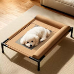 Foldable Elevated Mesh Pet Cot with Bolsters variant
