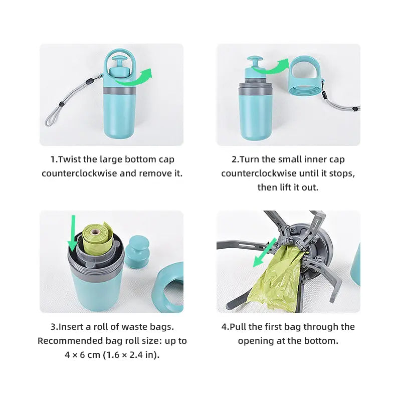 No-Touch Pet Waste Picker with Bag Holder feature detail 6