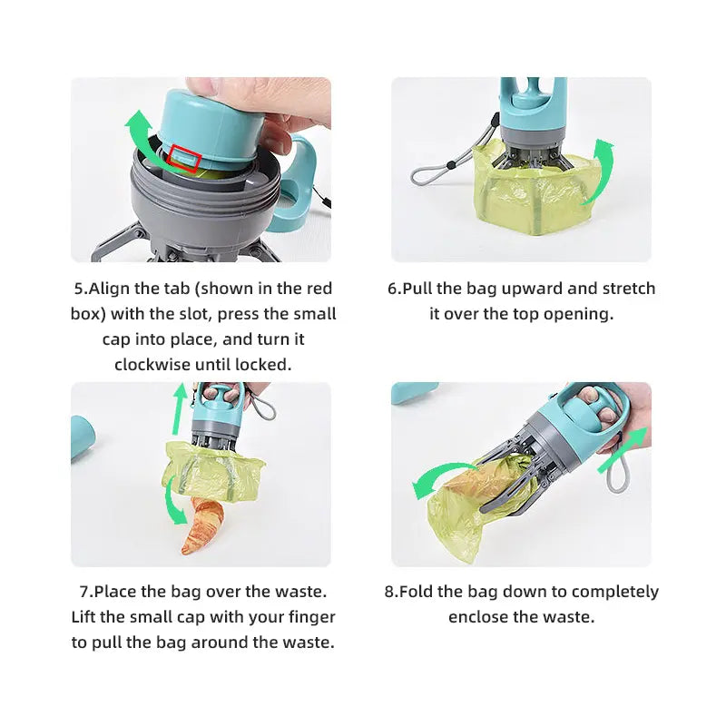 No-Touch Pet Waste Picker with Bag Holder feature detail 7