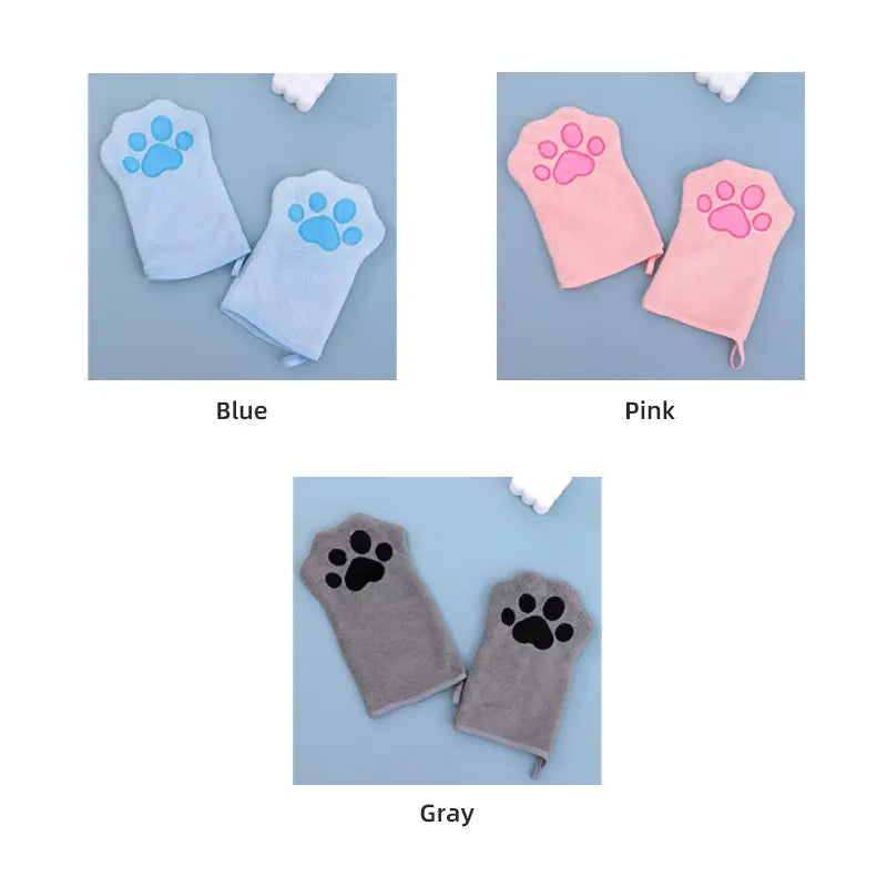 Quick-Dry Microfiber Pet Grooming Mitts feature detail 6