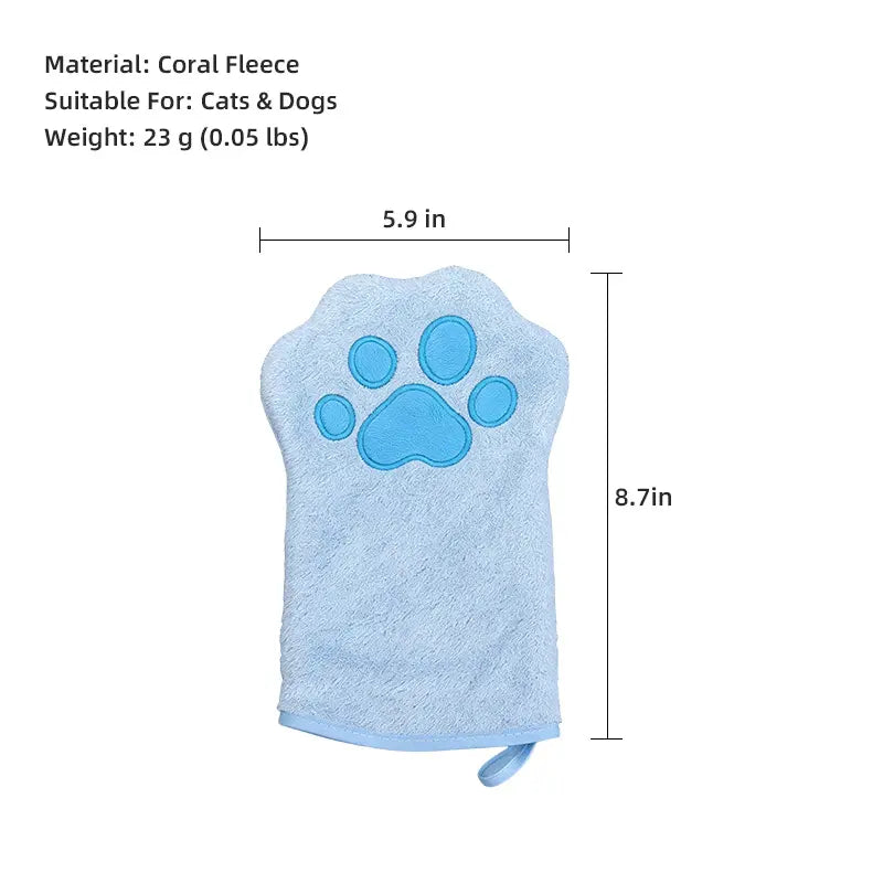 Quick-Dry Microfiber Pet Grooming Mitts feature detail 7