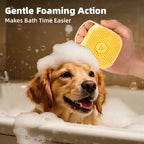 Silicone Pet Bathing & Massage Shampoo Brush feature detail 2