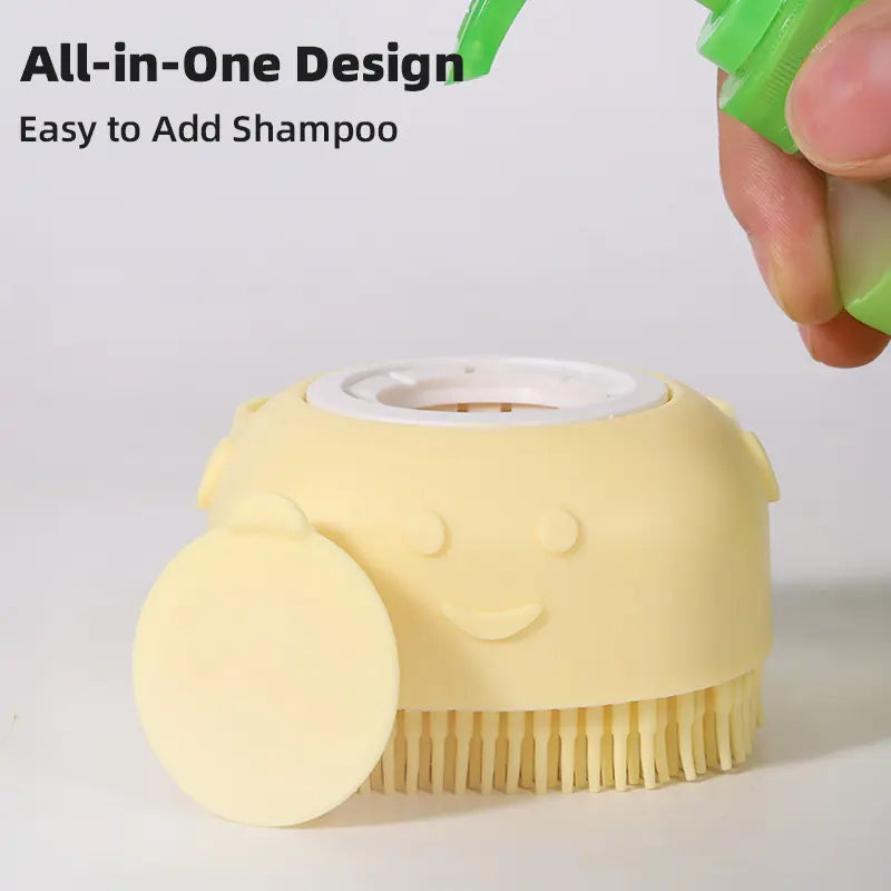 Silicone Pet Bathing & Massage Shampoo Brush feature detail 3