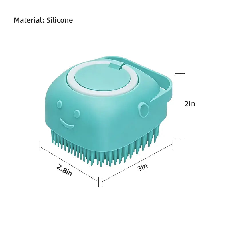Silicone Pet Bathing & Massage Shampoo Brush feature detail 8
