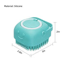 Silicone Pet Bathing & Massage Shampoo Brush feature detail 8