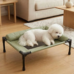 Elevated Pet Cot with Padded Bolsters product view