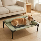 Elevated Pet Cot with Padded Bolsters feature detail 2