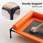 Elevated Pet Cot with Padded Bolsters feature detail 5