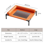 Elevated Pet Cot with Padded Bolsters feature detail 7