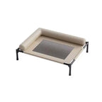 Elevated Pet Cot with Padded Bolsters variant