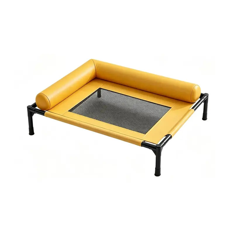 Elevated Pet Cot with Padded Bolsters variant
