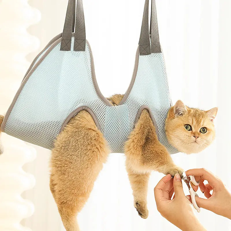Breathable Pet Grooming Hammock for Cats & Small Dogs product view