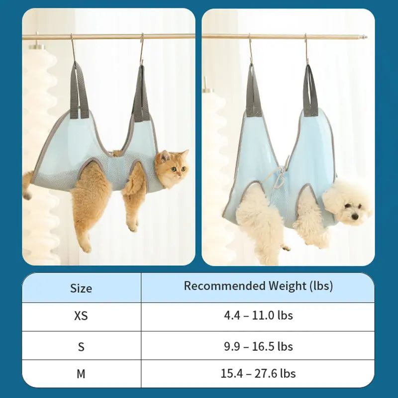 Breathable Pet Grooming Hammock for Cats & Small Dogs feature detail 9