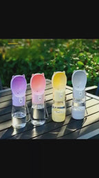 Portable Dog Water Bottle with Food Container phoopet-8521