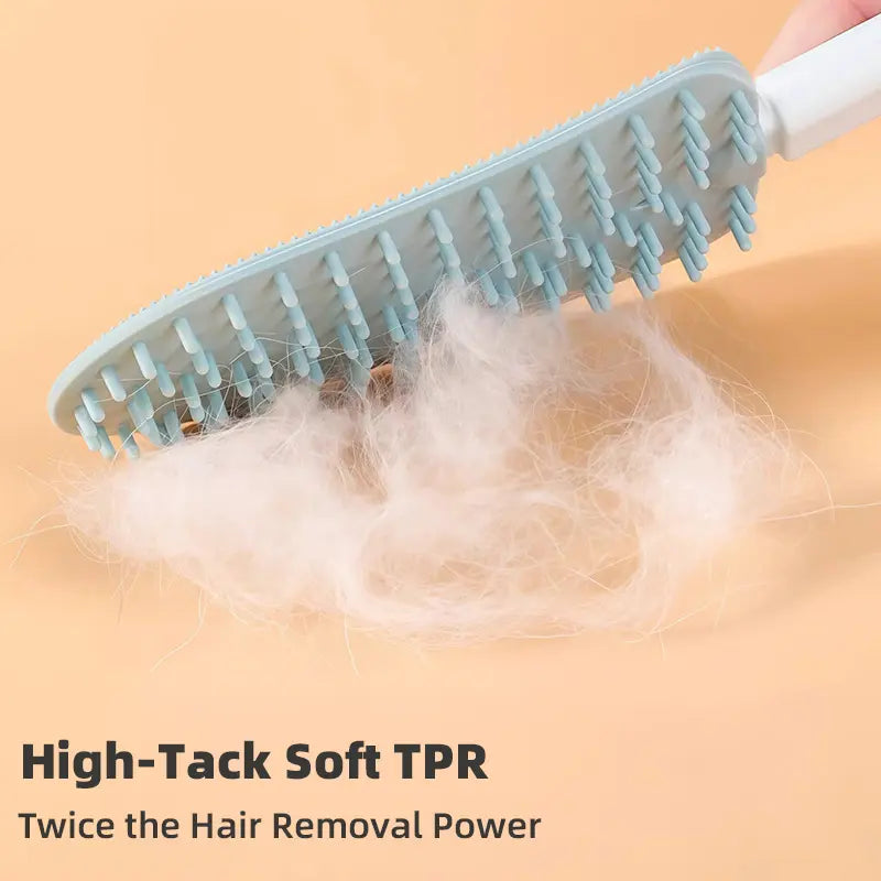 Dual-Sided Pet Hair Remover & Massage Brush feature detail 3