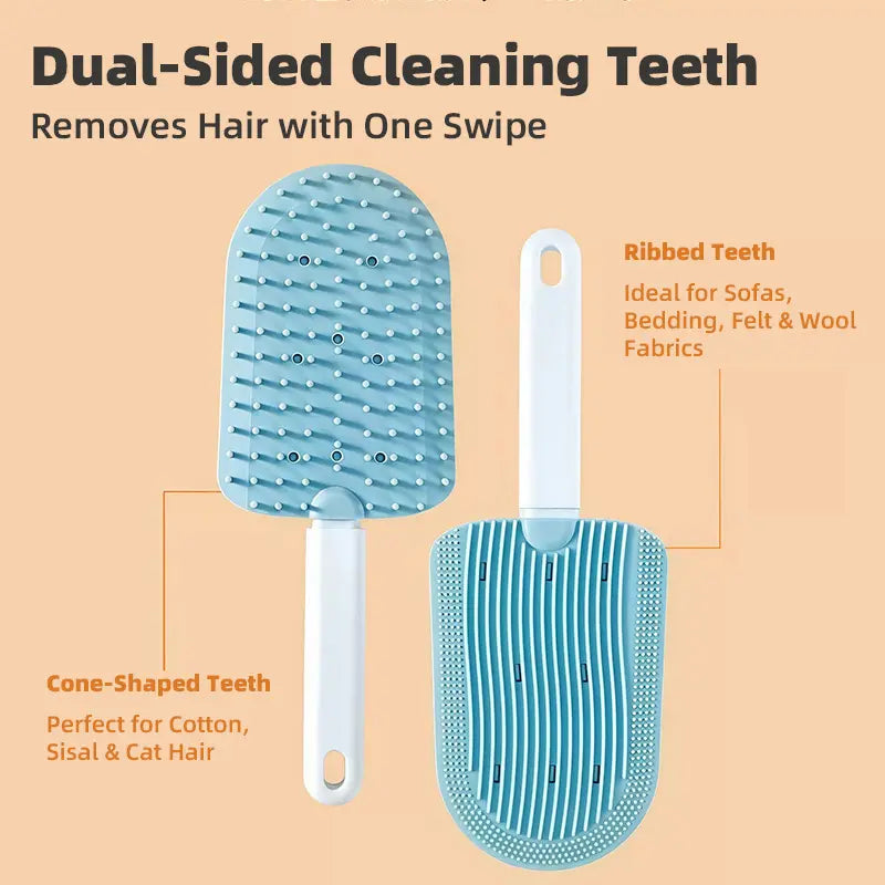 Dual-Sided Pet Hair Remover & Massage Brush feature detail 4