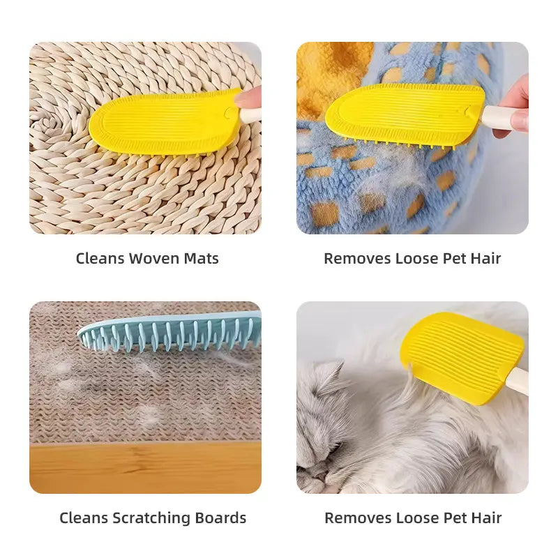 Dual-Sided Pet Hair Remover & Massage Brush feature detail 6