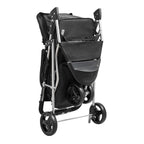 Stroller folded for storage