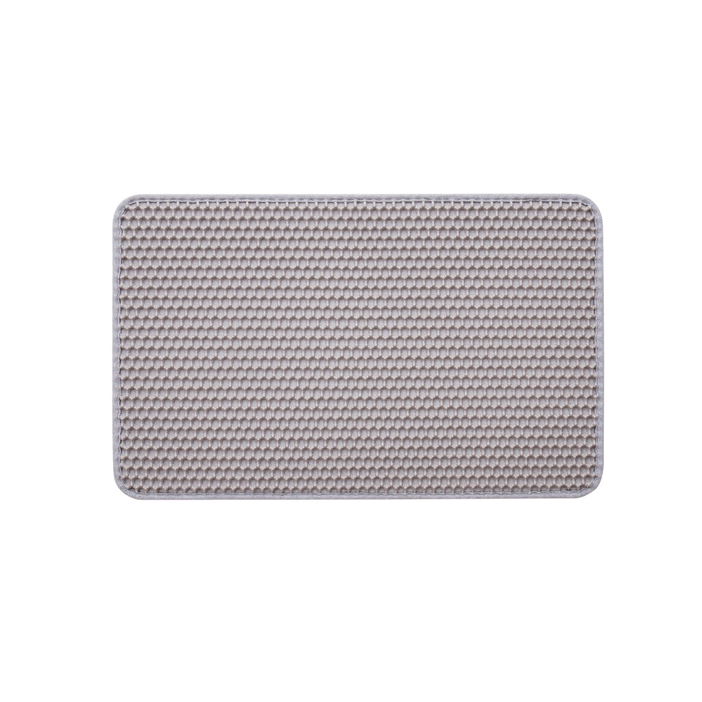 24 x 15 Inch Honeycomb Cat Litter Mat — top view