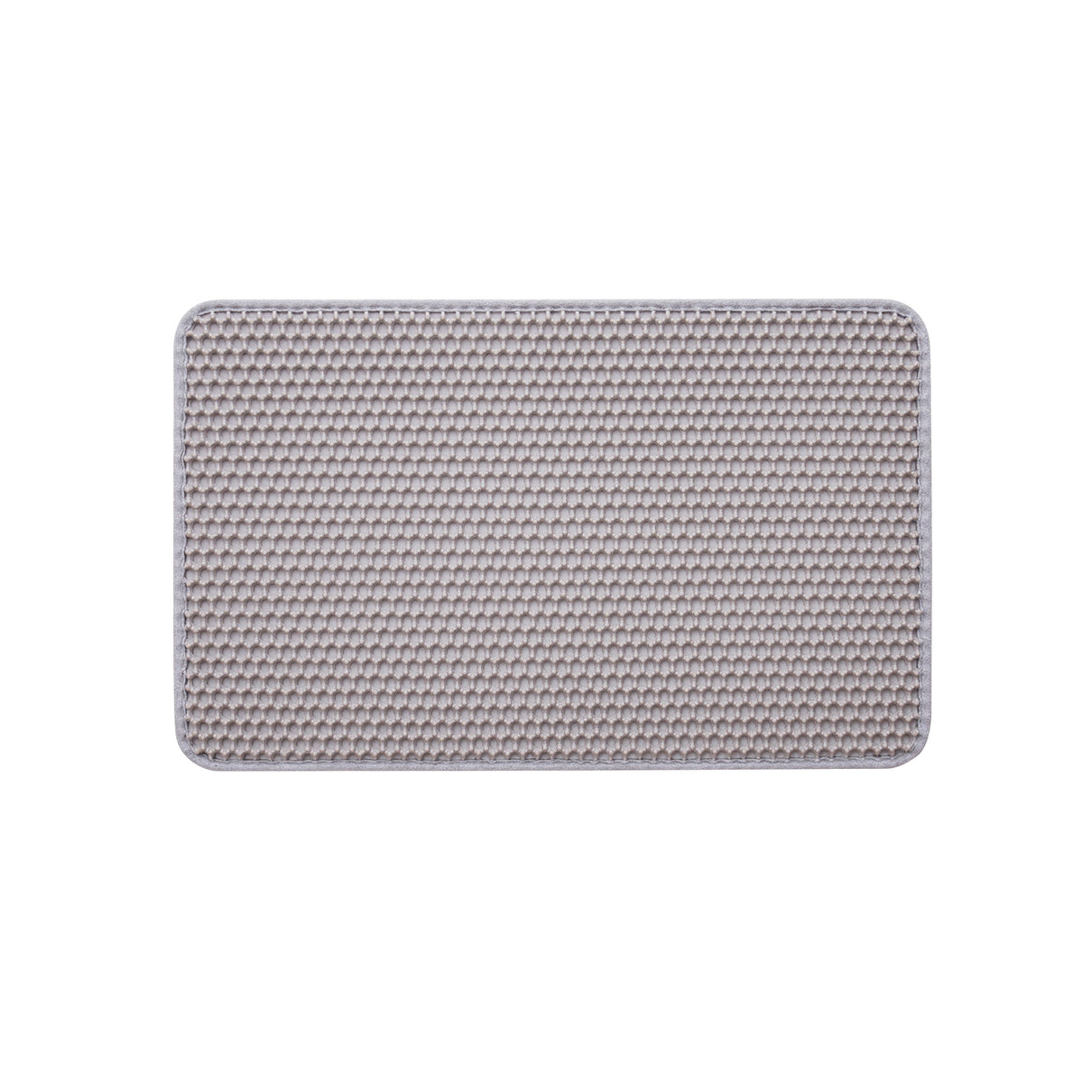 24 x 15 Inch Honeycomb Cat Litter Mat — top view