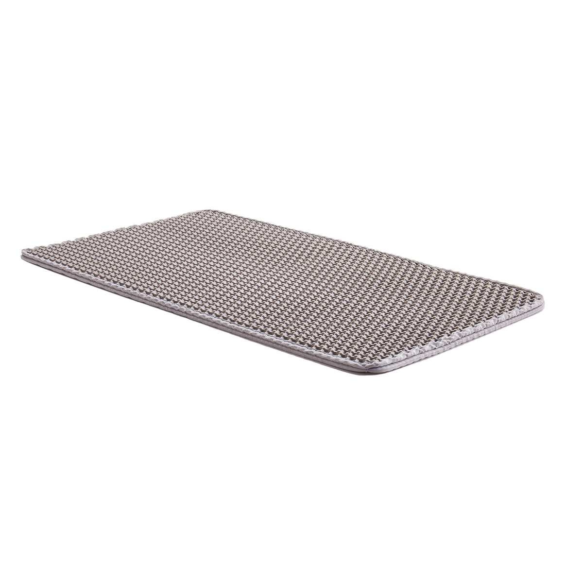 24 x 15 Inch Honeycomb Cat Litter Mat — two-layer edge detail