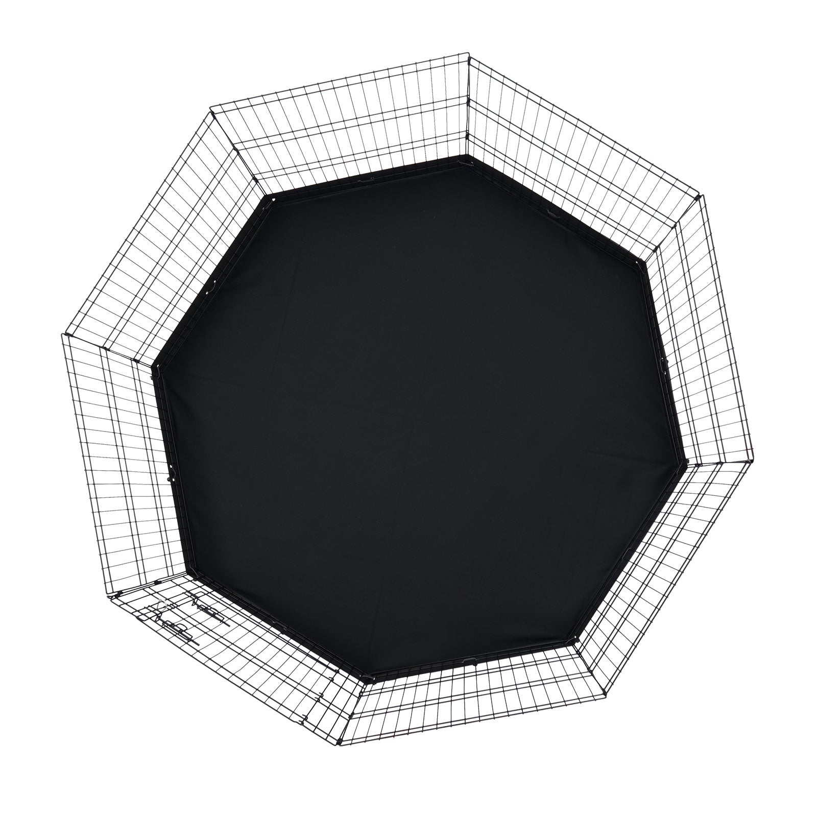 30-Inch 8-Panel Metal Dog Playpen with Oxford Floor Mat T3342P591494 Secondary image