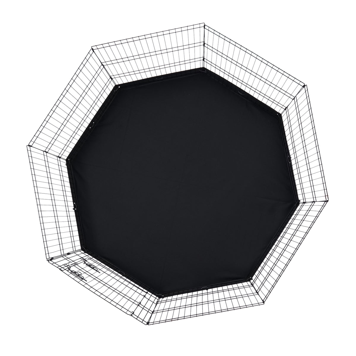 30-Inch 8-Panel Dog Playpen with Mat — octagonal pen with floor mat