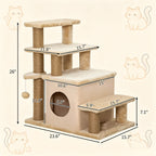 Cat stairs, steps and condo dimensions